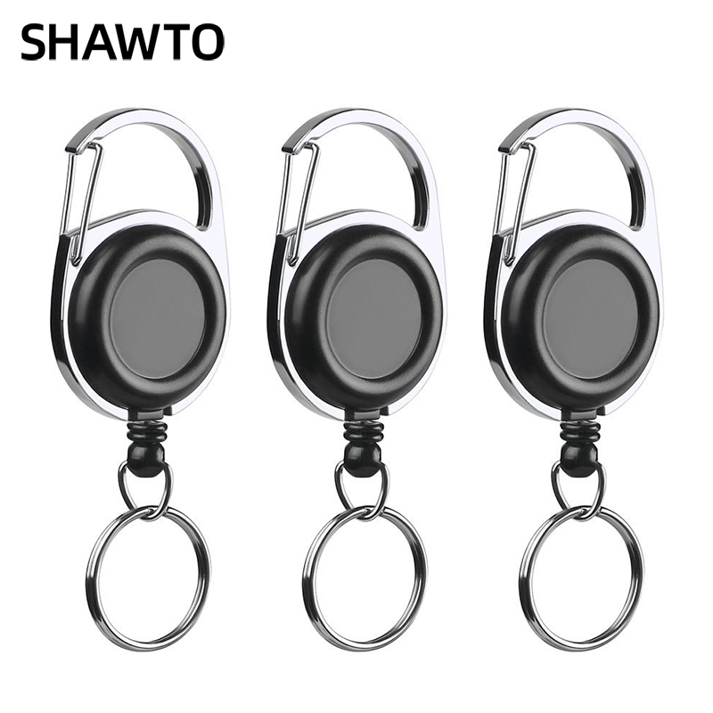 Fishing Equipment And Tools - Shawto-伸縮性のあるフライフィッシングキーホルダー,キーリング,開創器ツール,抽出器キーパー,格納式亜鉛合金,フライフィッシング機器
