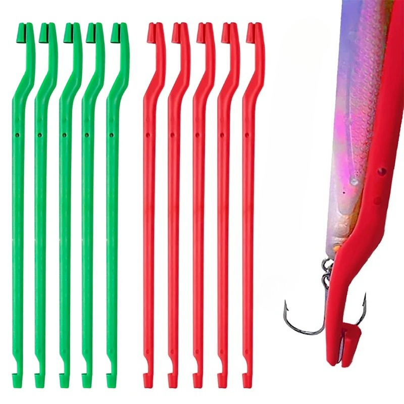 Fishing Equipment Basics - 5個入り ルアーフックリムーバー スティック型 手に刺さりにくい ハードベイトフックセパレーター ミノー