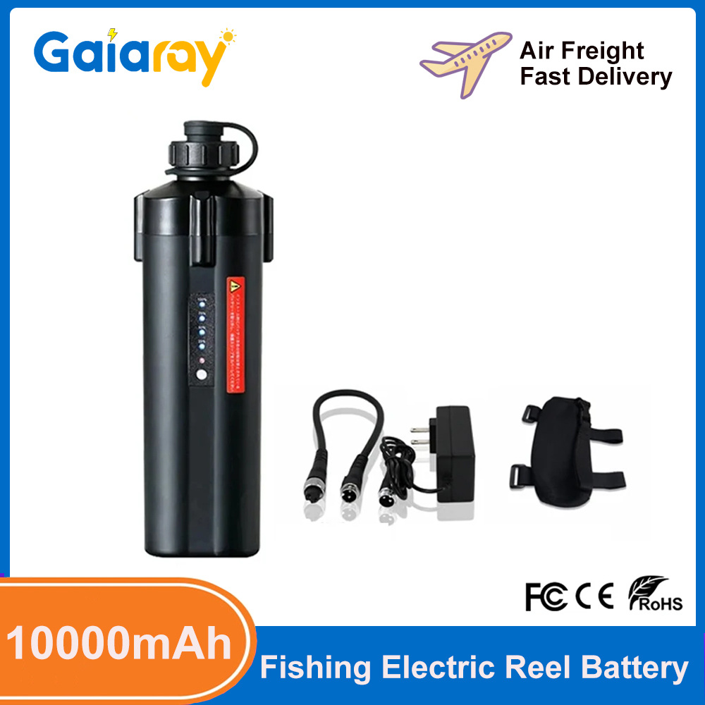 Fishing Equipment Daiwa - 14.8V 10000mAh 海釣り用電動リールバッテリー、電力表示付き充電式バッテリー、ダイワ・シマノ用釣りリールバッテリー