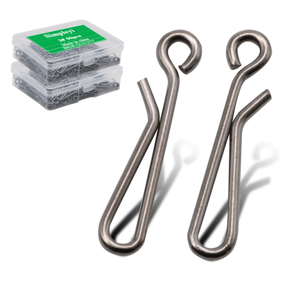 Fishing Equipment And Tools - スイベルロッキングピン,ベアリングロック,ソリッドリング,スナップバレルタックルツール,フィッシングルアー,アクセサリー,50ピース/箱