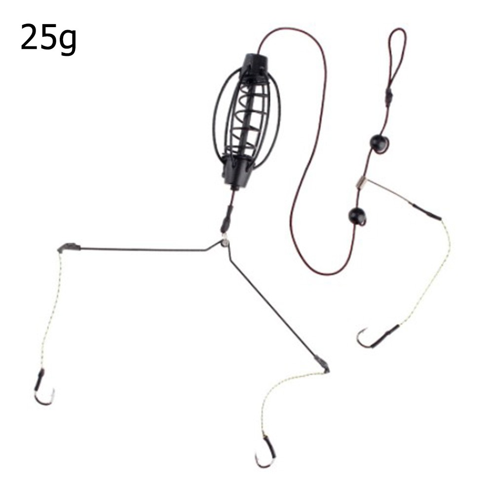 Fishing Equipment And Tools - 1 個鯉釣りフィーダーヨーロッパ鯉釣りケージフックリグセットインラインメソッドフィーダータックル巣春フック釣り機器