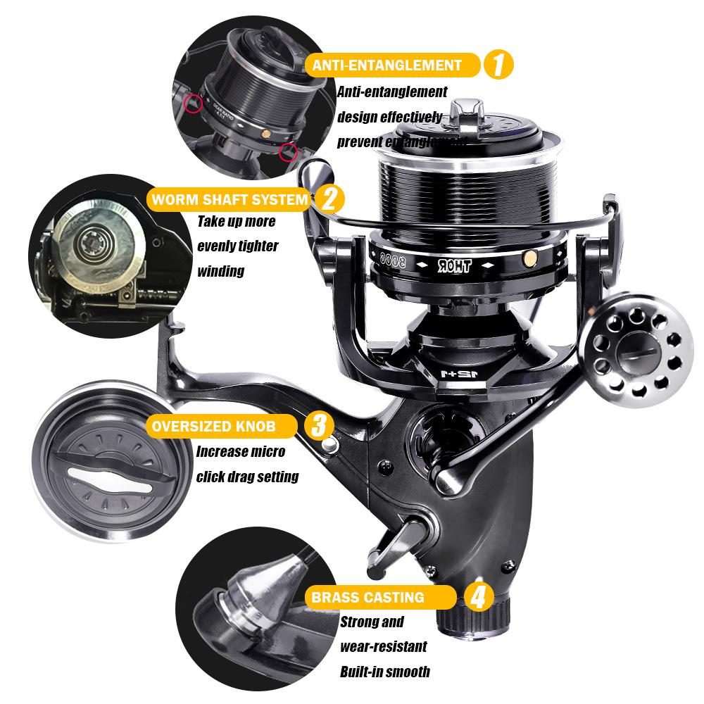 新しい鯉釣りリールスピニングリール最大ダブルドラッグ 27  - Fishing Equipment Daiwa のレビューと価格