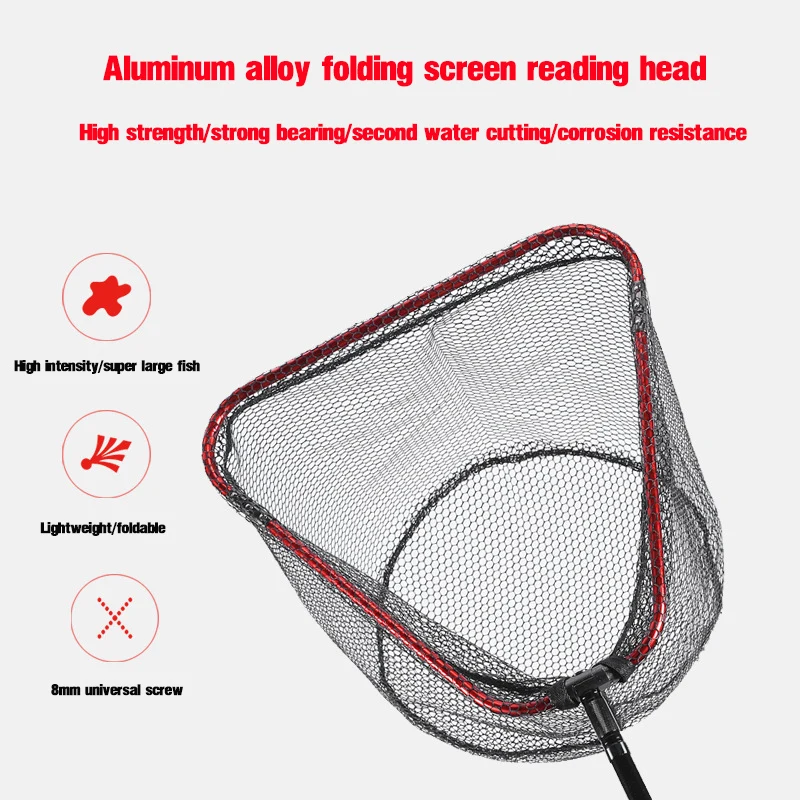 アルミ合金ゴムコーティングされた魚のランディングネット折りた - Landing Net Telescopic のレビューと価格