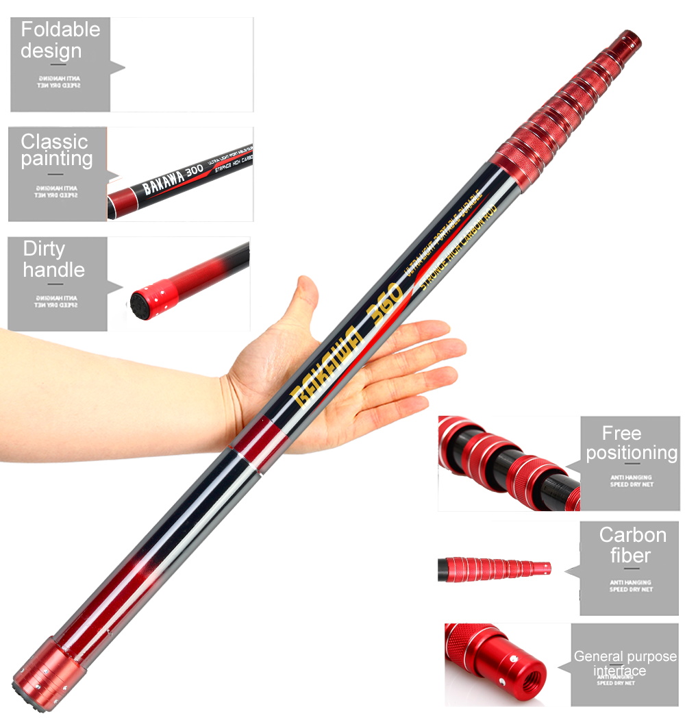 折りたたみ式フィッシングネット,軽量折りたたみ式掘削機,カー - Landing Net Telescopic のレビューと価格