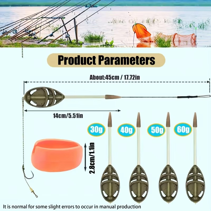 鯉釣り用フィーダーラインセット（30/40/50/60グラム - Fishing Equipment Basics のレビューと価格