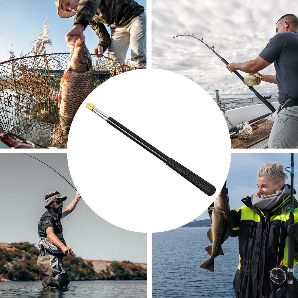 格納式ステンレス鋼釣り竿,着陸ネットハンドル,アクセサリー, - Landing Net Telescopic のレビューと価格