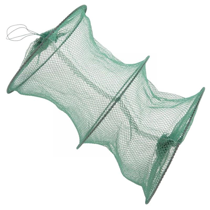 折りたたみラウンドナイロンメッシュメタルフレームカニ漁網エビ - Landing Net Telescopic のレビューと価格