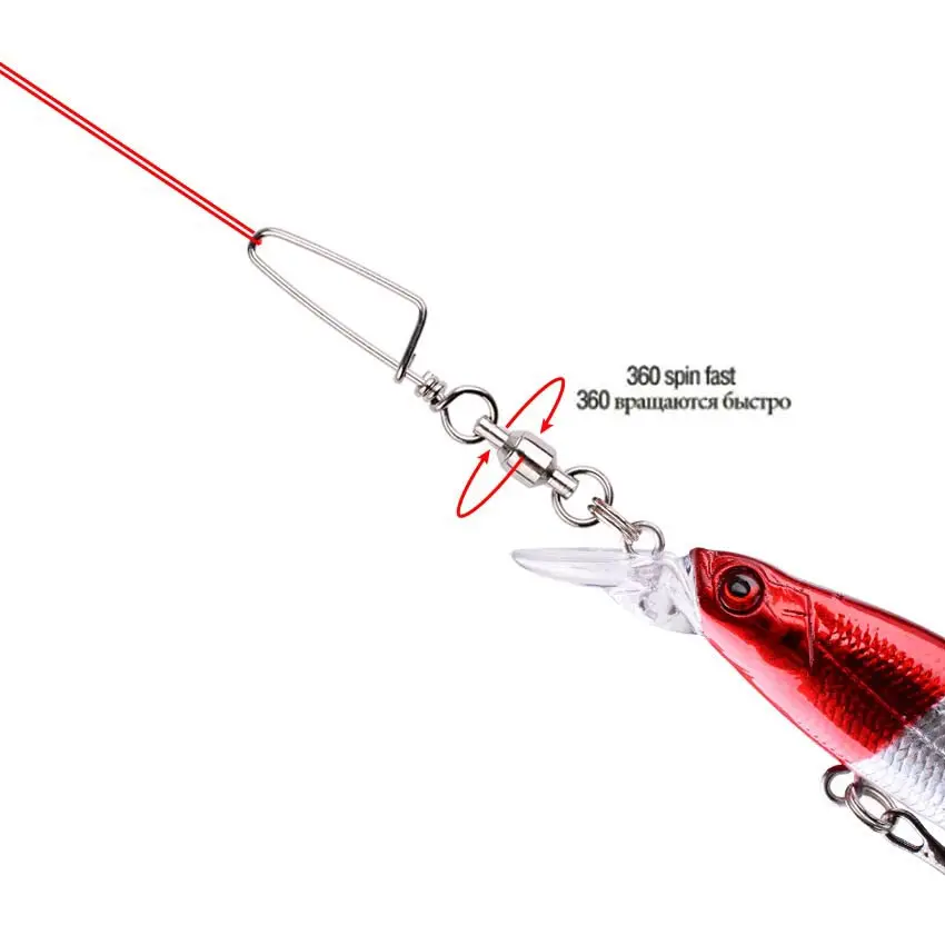50個 フィッシングボールベアリングスイベル コーストロック - Fishing Equipment Box のレビューと価格