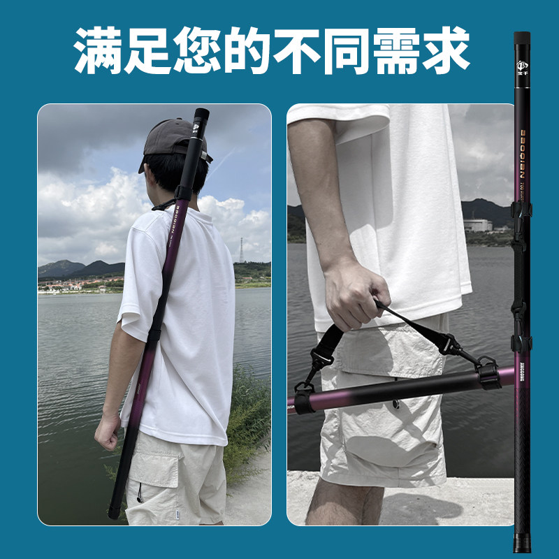 カーボンファイバー超硬超軽量伸縮式釣り竿セット、6m完全海釣 - Landing Net Telescopic のレビューと価格