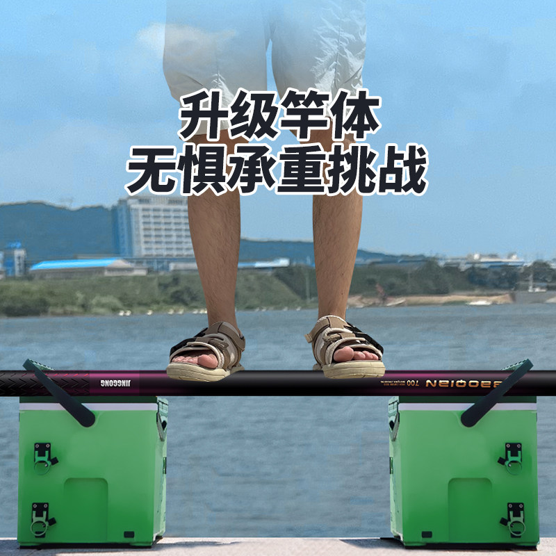 カーボンファイバー超硬超軽量伸縮式釣り竿セット、6m完全海釣 - Landing Net Telescopic のレビューと価格