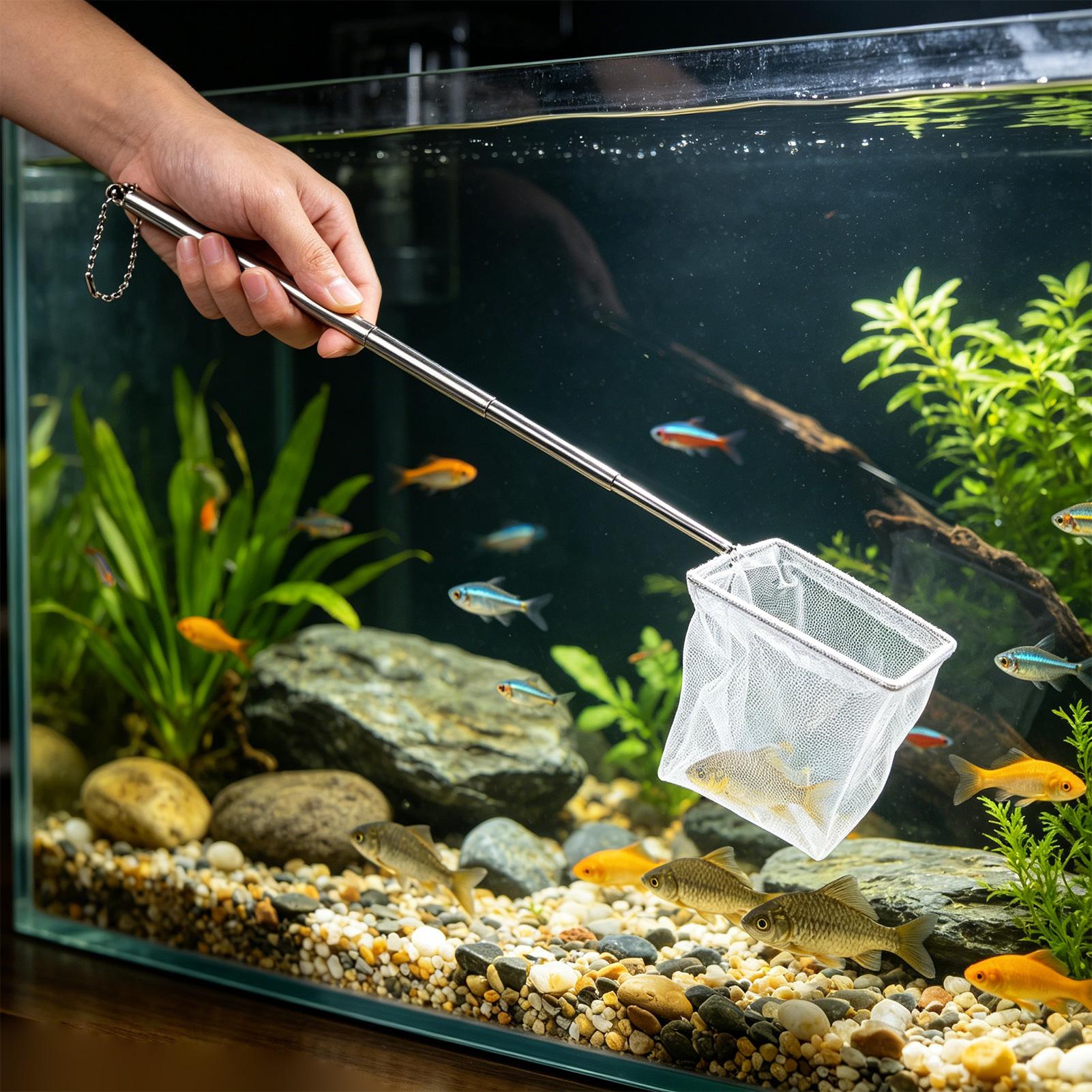 2 個の小さな魚網伸縮ハンドルステンレス鋼ランディングディッ - Landing Net Telescopic のレビューと価格