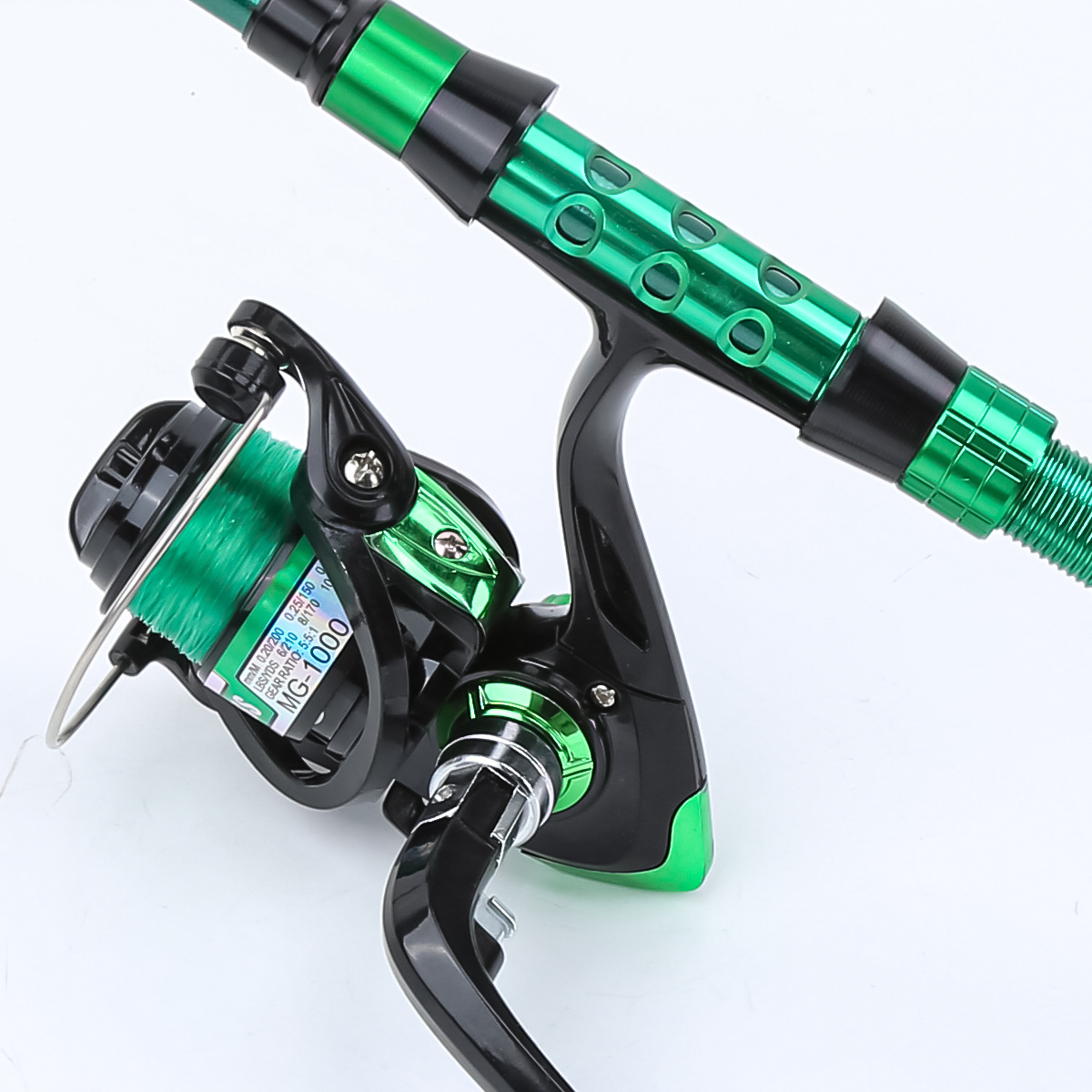 1.8メートルグリーンカーボンファイバーテレスコピックルアー - Fishing Equipment Box のレビューと価格