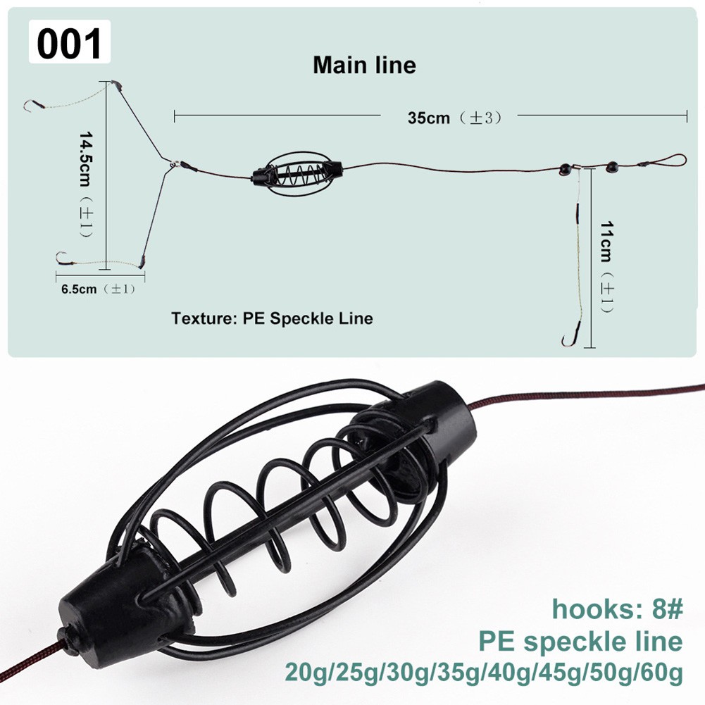 1 個鯉釣りフィーダーヨーロッパ鯉釣りケージフックリグセット - Fishing Equipment And Tools のレビューと価格