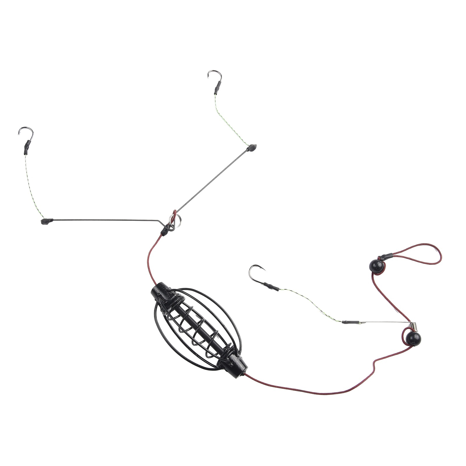 1 個鯉釣りフィーダーヨーロッパ鯉釣りケージフックリグセット - Fishing Equipment And Tools のレビューと価格