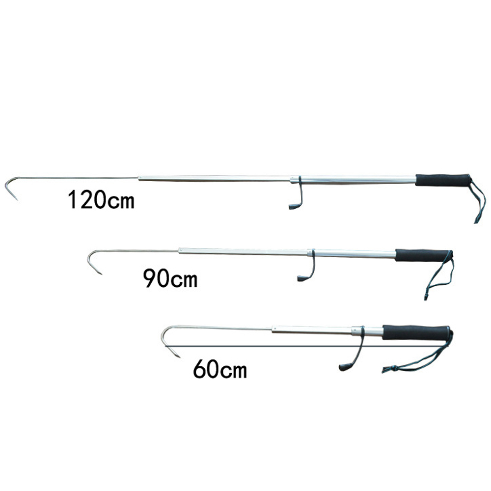 伸縮式魚釣り用ガフ ステンレス鋼製 氷海釣り用スピアフック  - Landing Net Telescopic のレビューと価格