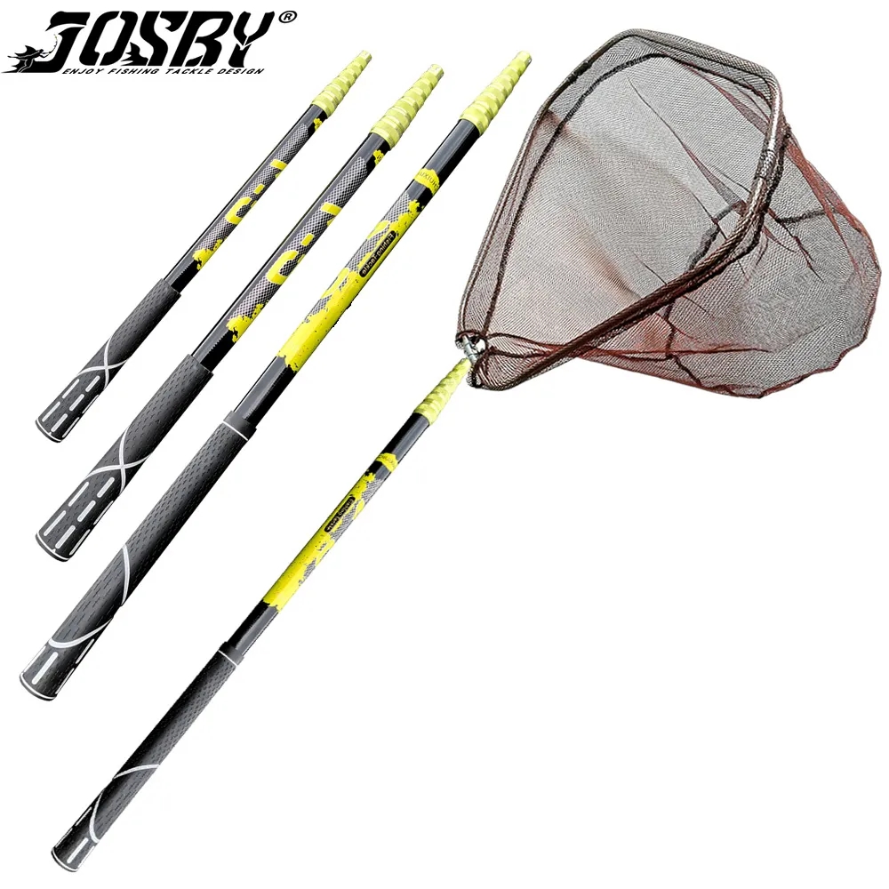 JOSBY 軽量伸縮式カーボンファイバー釣りランディングネッ - Landing Net Telescopic のレビューと価格
